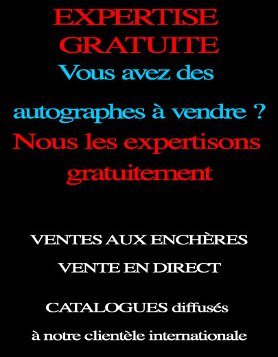 expertise autographes de prestige